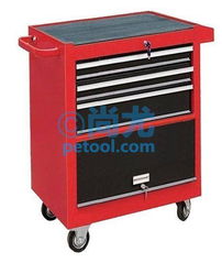 國(guó)產(chǎn)三抽屜側(cè)帶扶手工具車（型號(hào)L660 W460 H900mm SKU 00256488）產(chǎn)品介紹